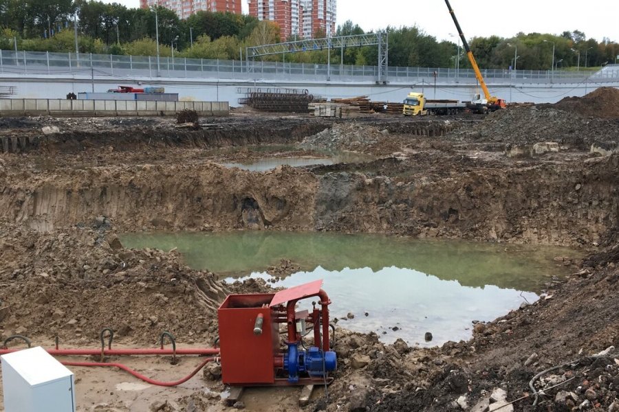 Ремонт системы водопонижения без остановки работ